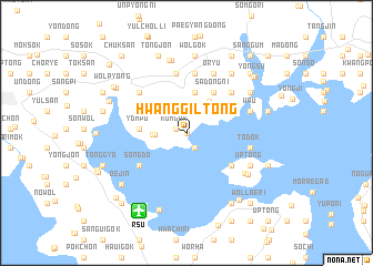 map of Hwanggil-tong