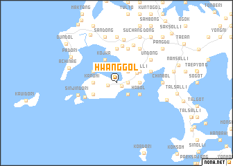 map of Hwanggol