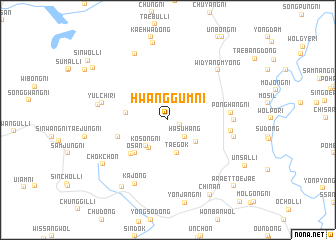 map of Hwanggŭm-ni