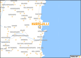 map of Hwangjil-li