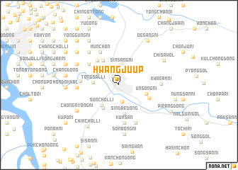 map of Hwangju-ŭp