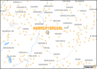 map of Hwangnyong-gol