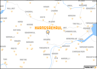 map of Hwangsae-maŭl