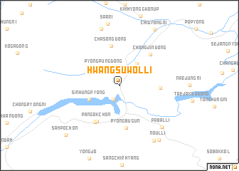 map of Hwangsuwŏl-li