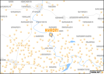 map of Hwao-ri