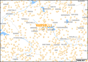 map of Hwasal-li