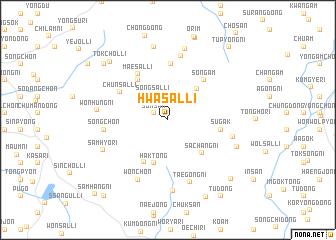 map of Hwasal-li