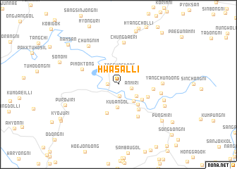 map of Hwasal-li