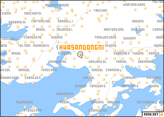 map of Hwasandong-ni