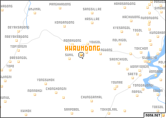 map of Hwaŭm-dong