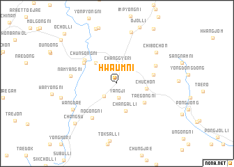 map of Hwaŭm-ni