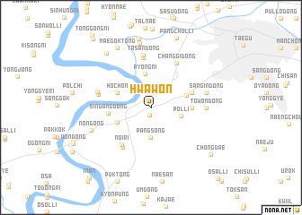 map of Hwawŏn