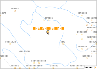 map of Hwe-hsanhsinmaw