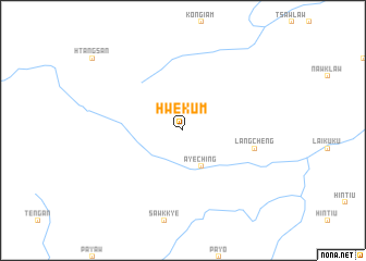 map of Hwekum