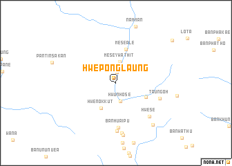 map of Hweponglaung