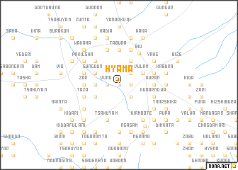 map of Hyama