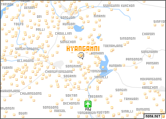 map of Hyangam-ni