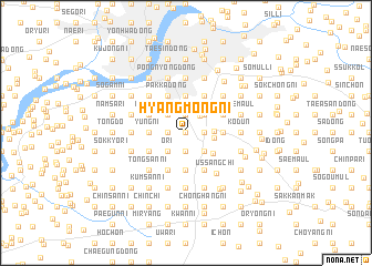 map of Hyangmong-ni