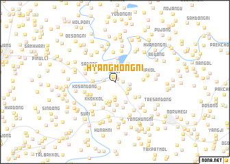 map of Hyangmong-ni