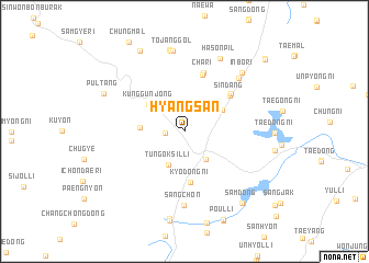 map of Hyangsan