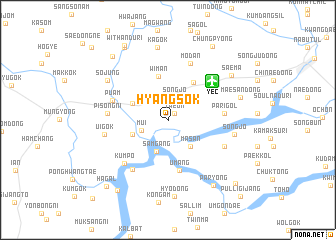 map of Hyangsŏk