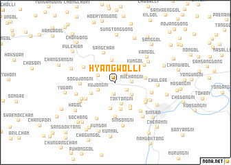 map of Hyangwŏl-li