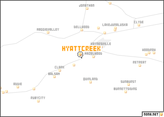 map of Hyatt Creek