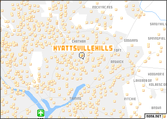 map of Hyattsville Hills