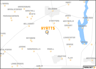 map of Hyatts