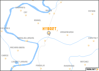 map of Hybart