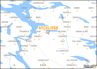 map of Hycklinge