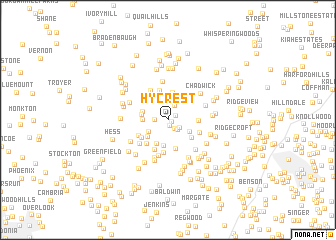 map of Hy-Crest