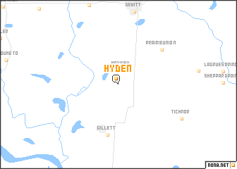 map of Hyden