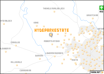 map of Hyde Park Estate
