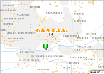 map of Hyde Park Lodge