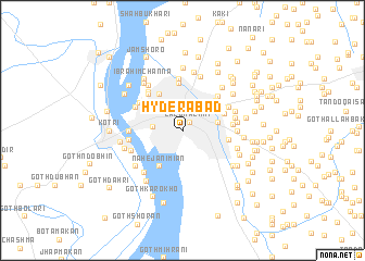 map of Hyderābād