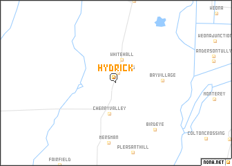 map of Hydrick