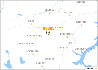 map of Hydro