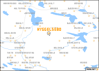 map of Hyggelsebo