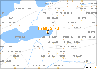 map of Hygnestad