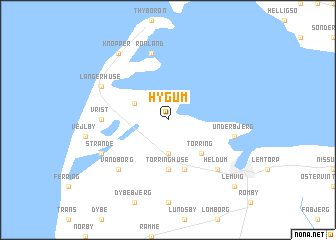 map of Hygum