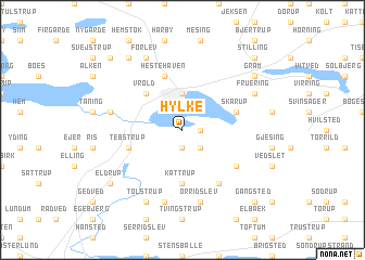 map of Hylke
