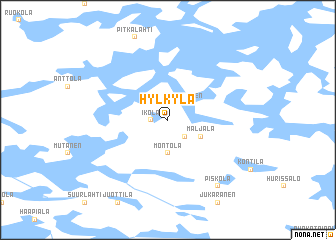 map of Hylkylä