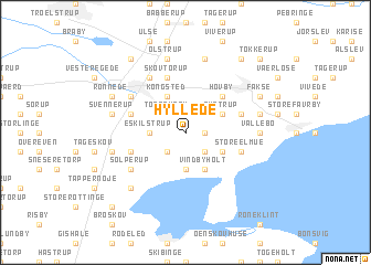 map of Hyllede