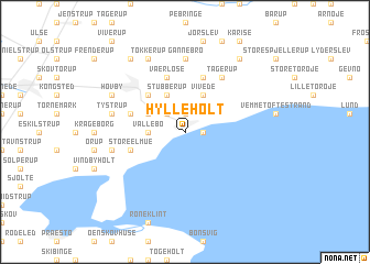 map of Hylleholt