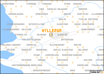 map of Hyllerup