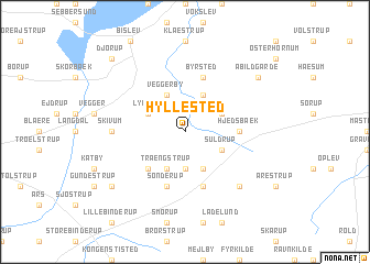 map of Hyllested