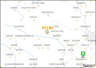 map of Hýľov