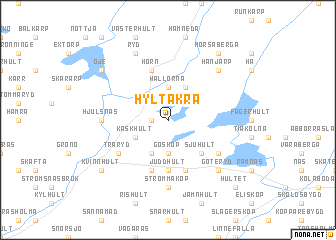 map of Hyltåkra