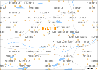 map of Hyltan